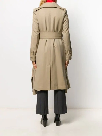 Shop Acne Studios Belted Trench Coat In Ae0-sand Beige