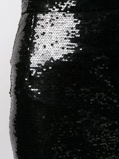 Shop Amen Sequined Mini Skirt In Black