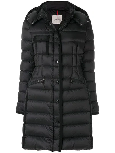 Shop Moncler Hermine Padded Coat In Black