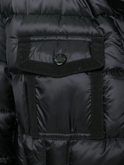 Shop Moncler Hermine Padded Coat In Black