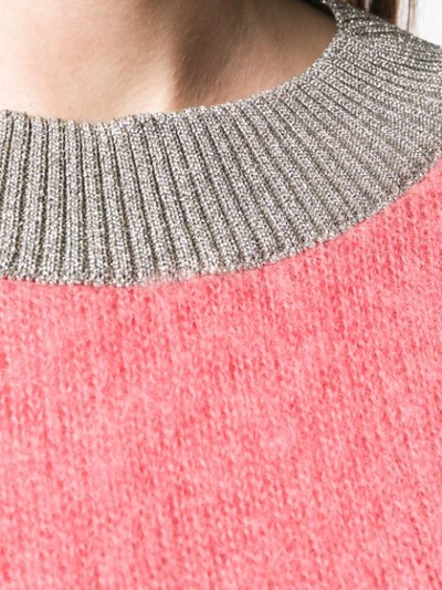 lurex trim sweater