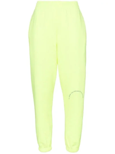 Shop Martine Rose Fluorescent Track Pants In Fluoro Yellow