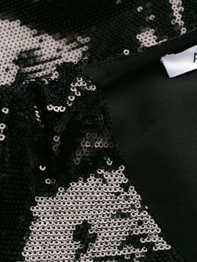 Shop Amen Sequin Embroidered Belted Dress In Black