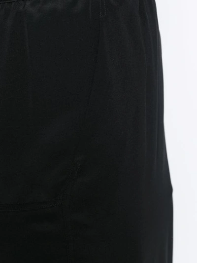 Shop Rick Owens Fitted Midi Skirt - Black
