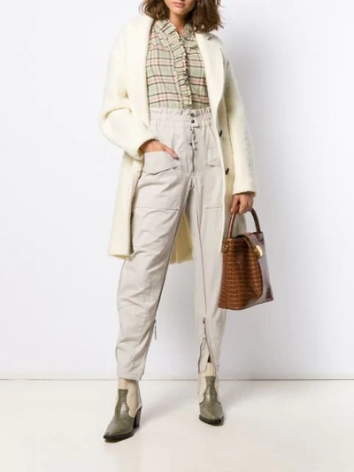 Shop Isabel Marant Étoile Lecia Trousers In Neutrals