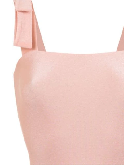 Shop Adriana Degreas Swimsuit With Ribbon Straps In Pink