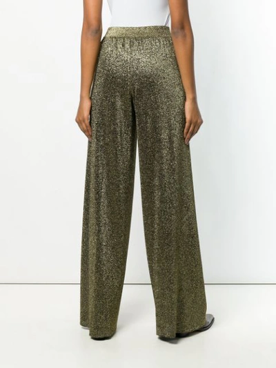Shop Missoni Straight-leg Glitter Trousers - Gold