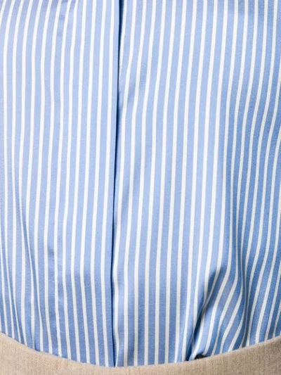 Shop Alberto Biani Striped Button Shirt In Blue