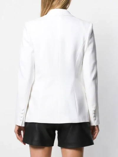 Shop Pinko Classic Single-breasted Blazer In White