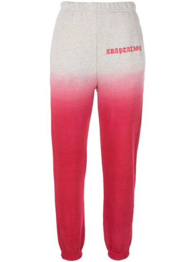 Shop Adaptation Colour Block Track Pants In Red