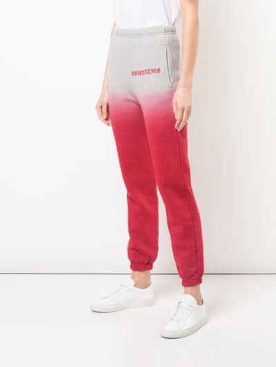 Shop Adaptation Colour Block Track Pants In Red
