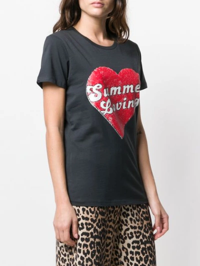 Shop Pinko Mazurka Print T-shirt In Z99  Black