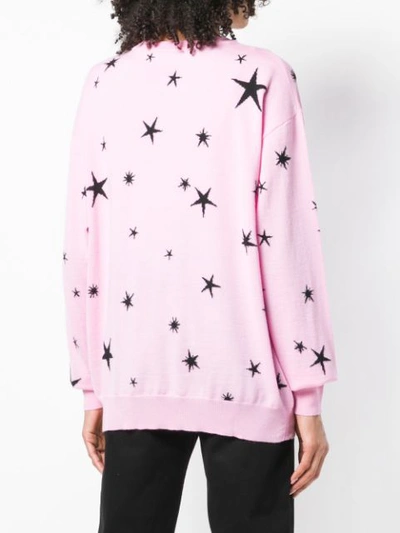 Shop Moschino Teddy Logo Sweater - Pink