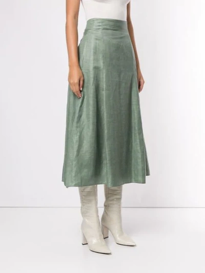 Shop Partow Mid-length Skirt In Green