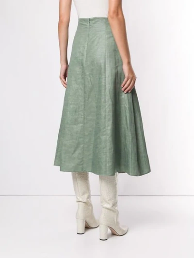 Shop Partow Mid-length Skirt In Green