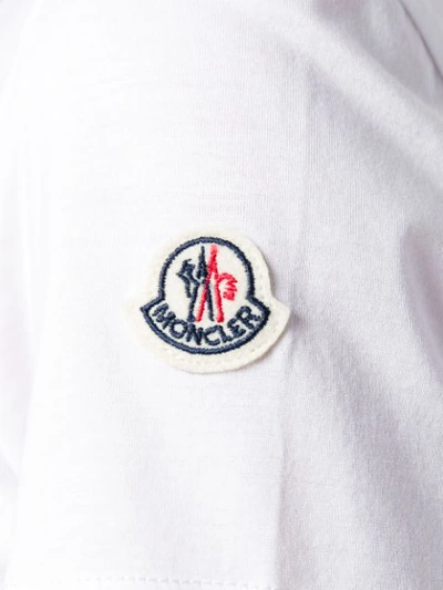 Shop Moncler Logo Patch T In White