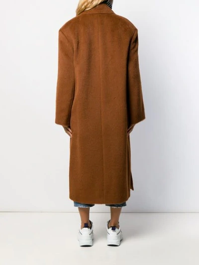 Shop Acne Studios Oversized Fit Coat In 59c-caramel Brown