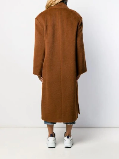 ACNE STUDIOS OVERSIZED FIT COAT - 棕色