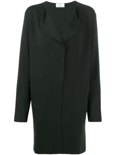 Shop Allude Oversized Wool Cardi-coat In Green