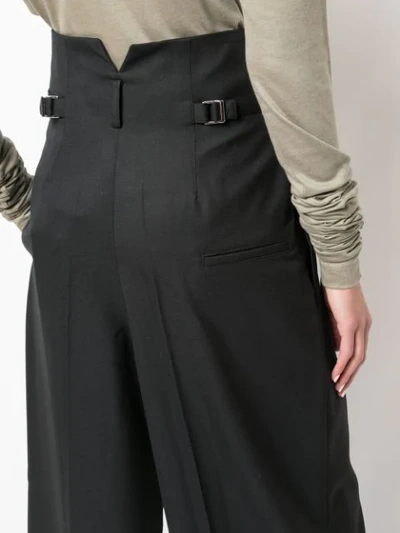LEMAIRE HIGH-WAISTED WIDE TROUSERS - 黑色