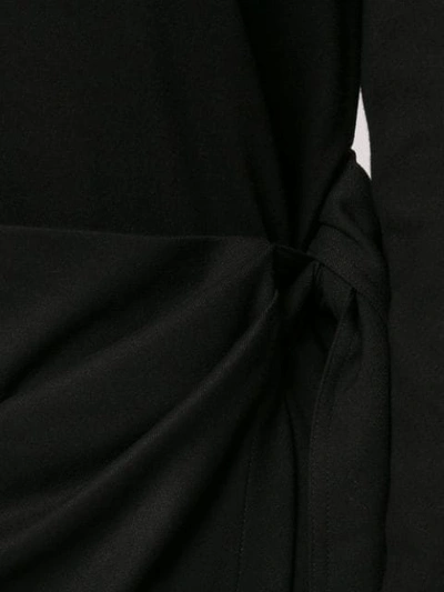 Shop Goen J Overlay Wrap Dress In Black