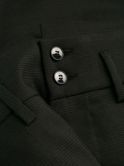 Shop Barena Venezia Glen Plaid Straight Trousers In Black