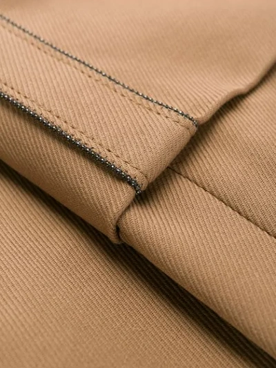 Shop Brunello Cucinelli Straight Trousers In Neutrals