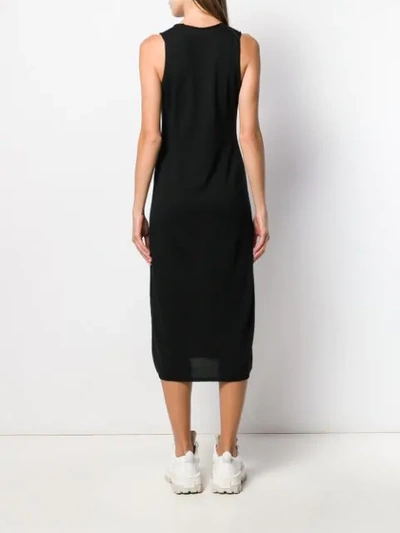 Shop Comme Des Garçons Sleeveless Jersey Dress In Black