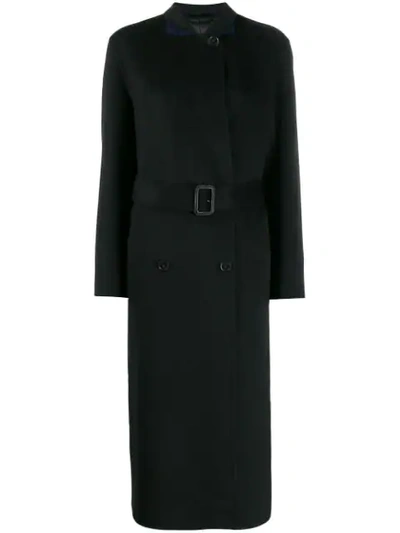 Shop Joseph Double Breasted Coat In Black