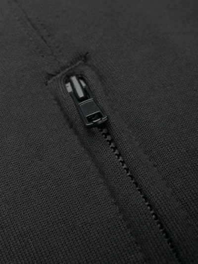 Shop Y-3 Zipped Hoodie In Grey