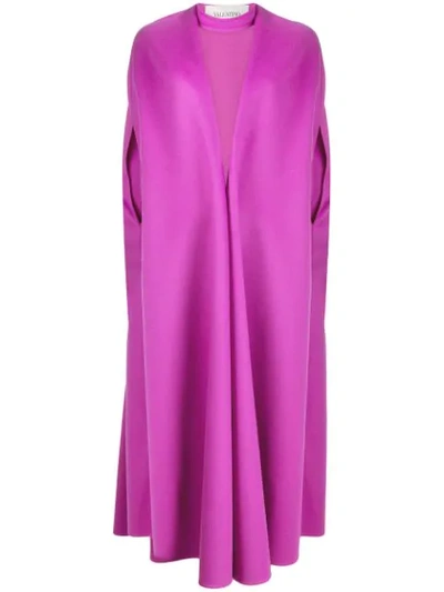 Shop Valentino Detachable Neck Strap Cape In Pink