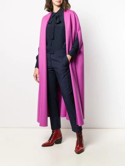 Valentino Detachable Neck Strap Cape In Pink