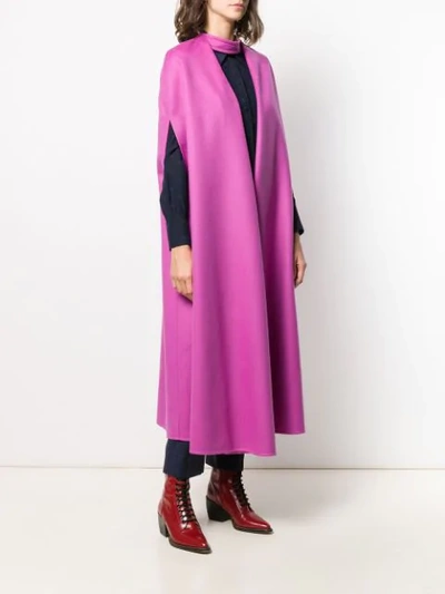 Shop Valentino Detachable Neck Strap Cape In Pink