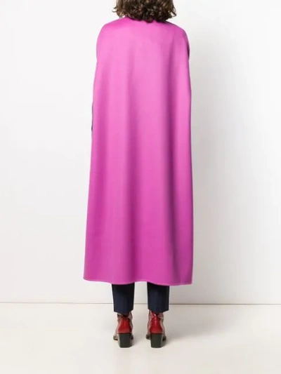 Valentino Detachable Neck Strap Cape In Pink