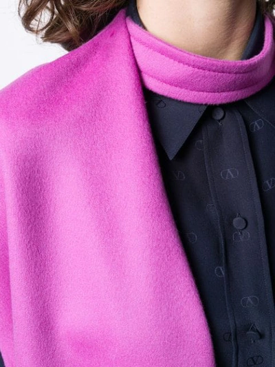 Shop Valentino Detachable Neck Strap Cape In Pink