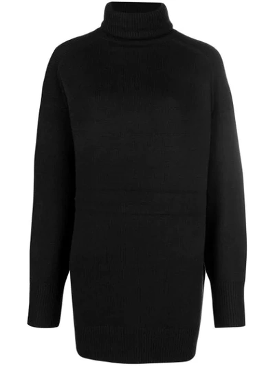Shop Joseph Turtleneck Oversized Sweater - Black