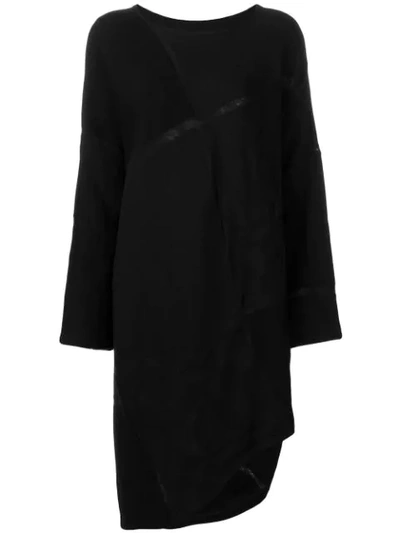 Shop Yohji Yamamoto Kleid Mit Lockerem Schnitt In Black