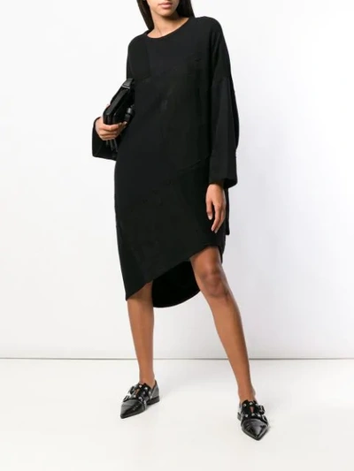 Shop Yohji Yamamoto Kleid Mit Lockerem Schnitt In Black