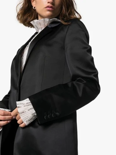 Shop Helmut Lang Tuxedo Single-breasted Jacket In Black