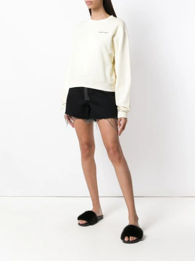 Shop Off-white Printed Sweatshirt - Neutrals