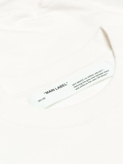 Off-white Printed Sweatshirt - Neutrals In Neutrals