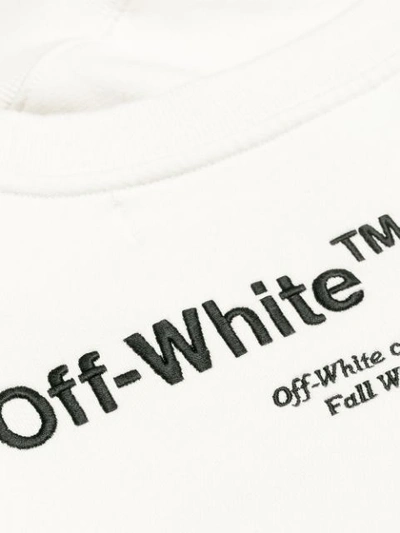 OFF-WHITE 印花套头衫 - 中性色