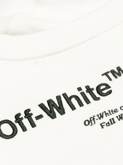 Shop Off-white Printed Sweatshirt - Neutrals