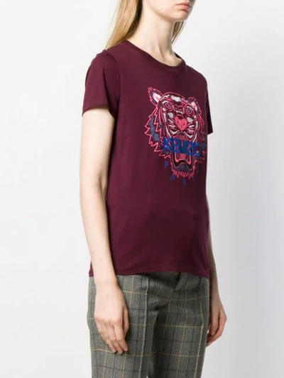 Shop Kenzo Tiger Print T-shirt In Red