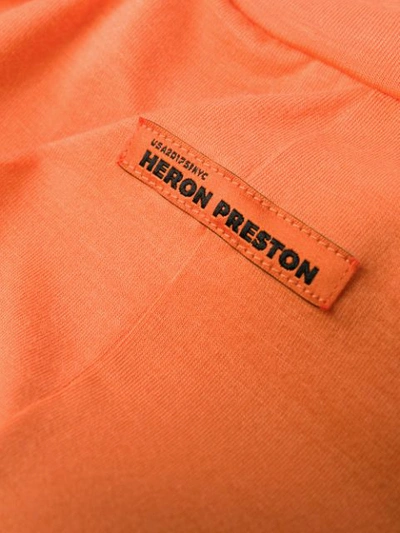 HERON PRESTON 高领连衣裙 - 橘色
