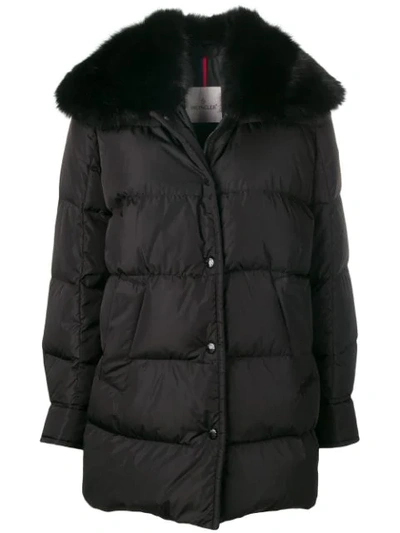 Shop Moncler Mesange Padded Coat In Black