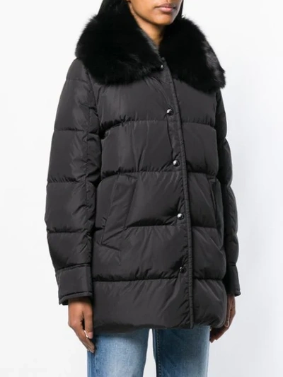 Shop Moncler Mesange Padded Coat In Black