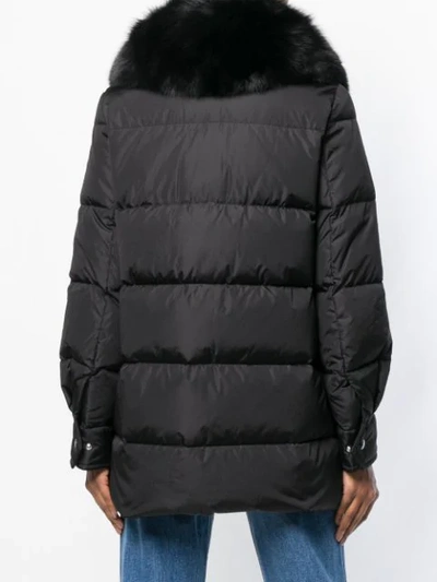 Shop Moncler Mesange Padded Coat In Black