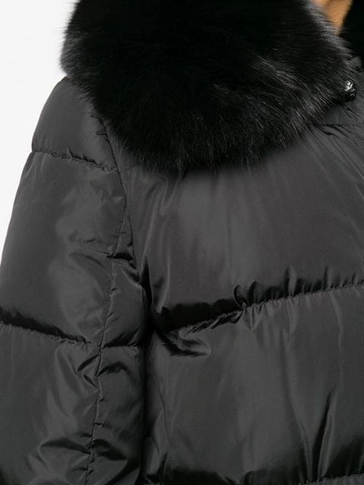 Shop Moncler Mesange Padded Coat In Black