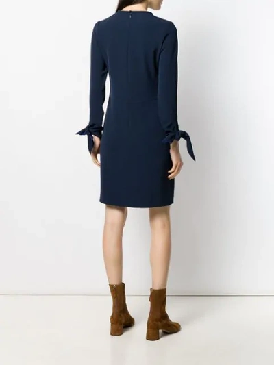 Shop Antonelli Kleid Mit Knoten In Blue